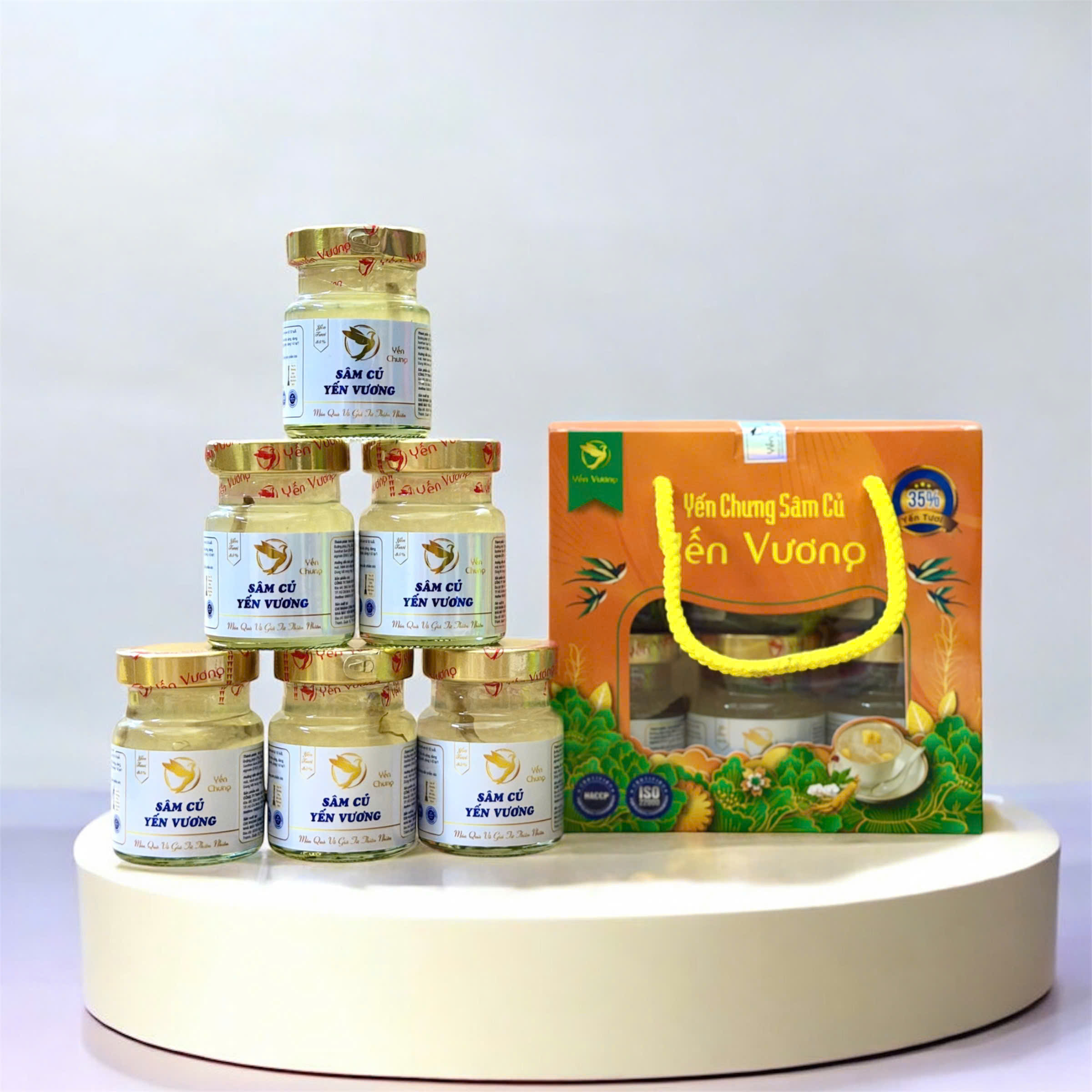 Lốc 6 hũ yến Vương 70ml Sâm Củ